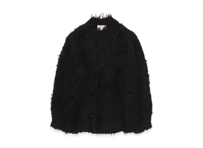 YOKE 3color Mix Mohair Crewneck Sweater "Black"