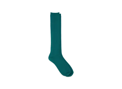 YOKE Washable Wool High Socks "Green"