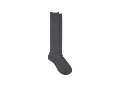 YOKE Washable Wool High Socks "Top Gray"