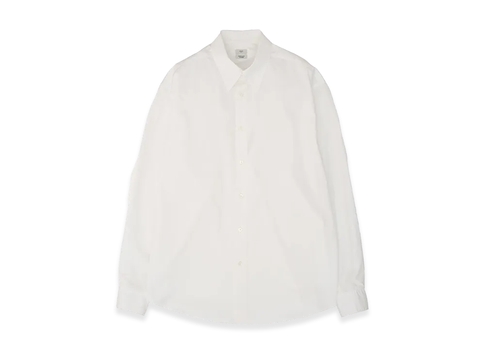 YOKE Suvin Gold Cotton Poplin Loose Fit Shirt "White"