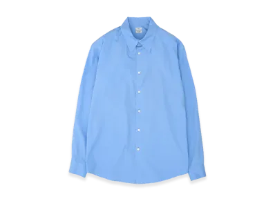 YOKE Suvin Gold Cotton Poplin Loose Fit Shirt "Saxe"