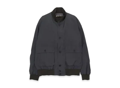 YOKE Silk Nylon Driving Blouson "Fog Navy"