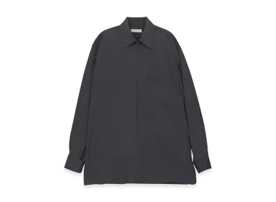 YOKE Silk Nylon Zip Shirt "Fog Navy"
