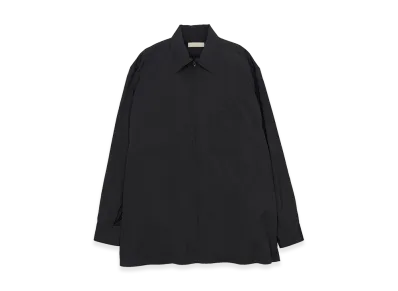 YOKE Silk Nylon Zip Shirt "Black"