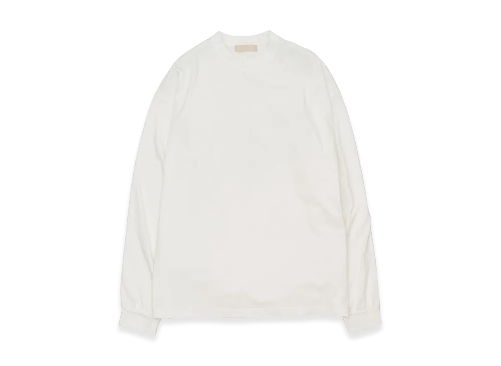 YOKE Suvin Cotton Yoke T-Shirt Long Sleeves "White"