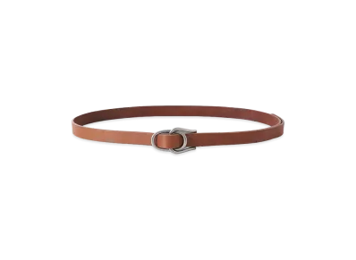 YOKE Double Buckle Leather Belt "Camel"