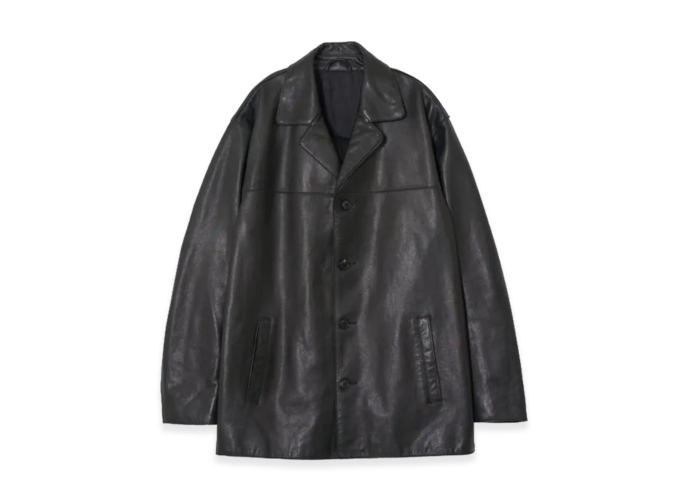 YOKE EX. Cow Leather Car Jacket "Black"