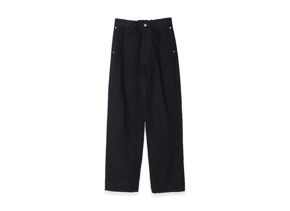 YOKE Denim Wide Straight Pants "Black"