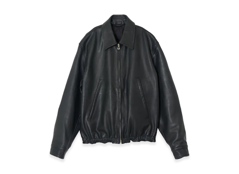 YOKE Carf Leather Zip Blouson "Black"