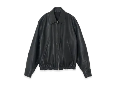 YOKE Carf Leather Zip Blouson "Black"