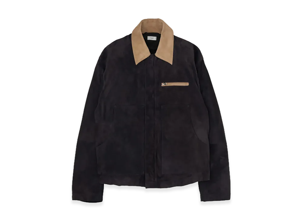 YOKE Goat Suede Work Jacket "Carbon"