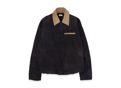 YOKE Goat Suede Work Jacket "Carbon"