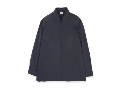 YOKE Silk Nylon Zip Shirt "Dusty Navy"