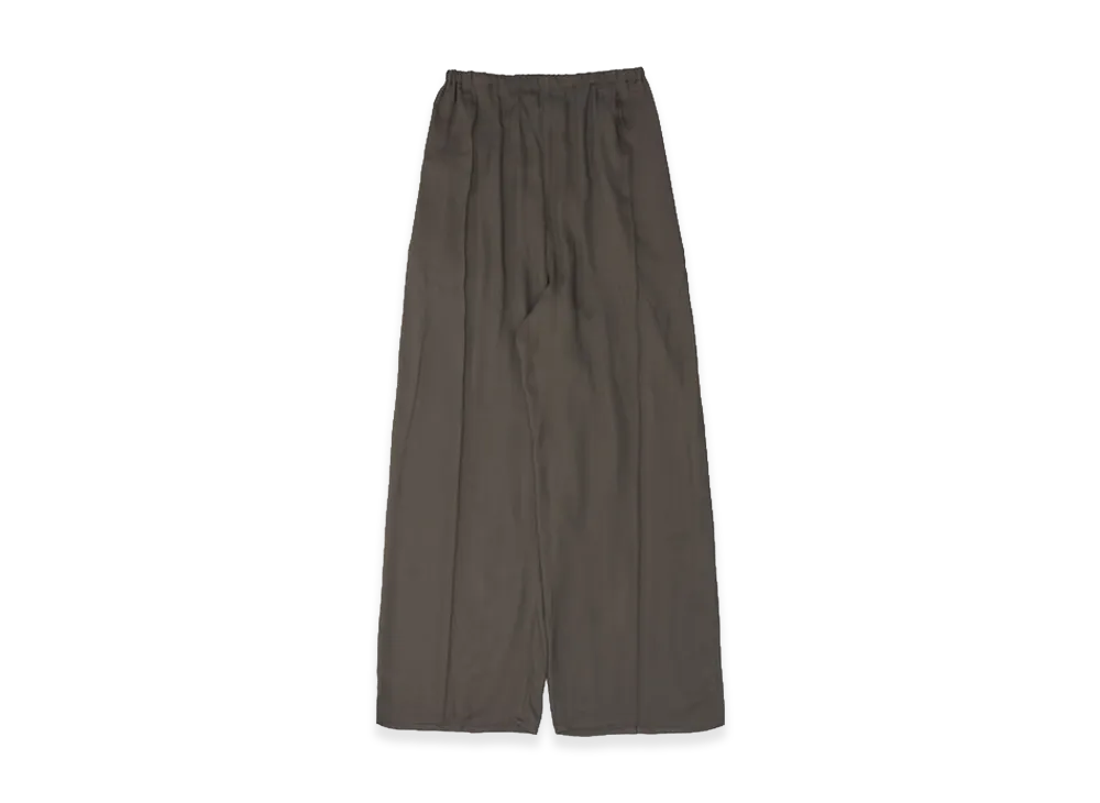 YOKE Modal Twill Front Flat 1pleated Easy Trousers "Charcoal"