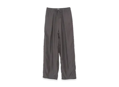YOKE Cupro Polyester Washable Twill Easy Pants "Brown"