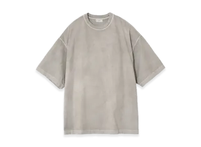 YOKE 40/2 Organic Cotton Garment-Dyed YOKE T-shirt "Beige"