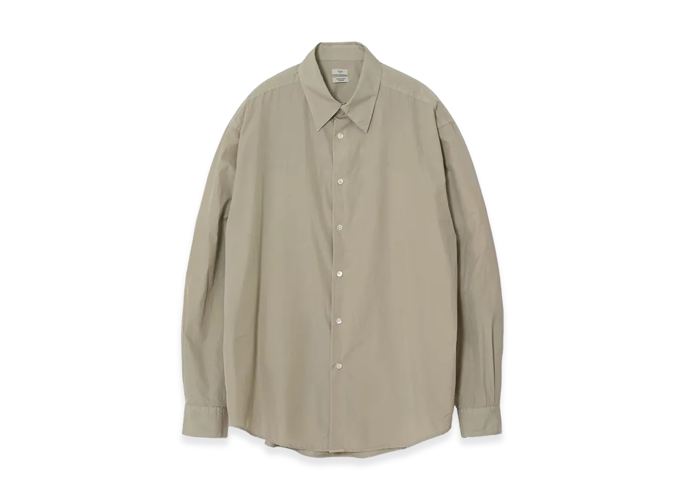 YOKE Suvin Cotton Relax Fit Shirt "Sand Beige"