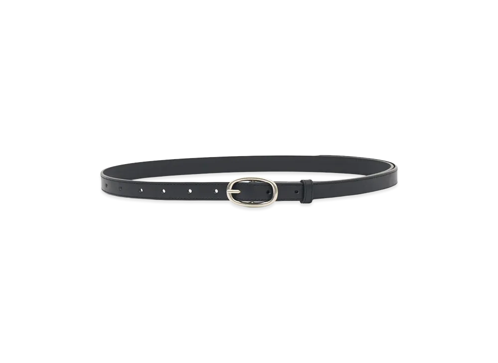 YOKE Oval Leather Belt "Black"