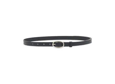 YOKE Oval Leather Belt "Black"