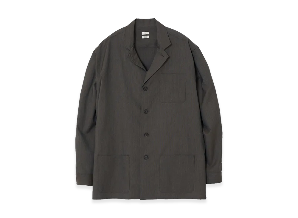 YOKE Wool Tropical Shirt Jacket "Gray"