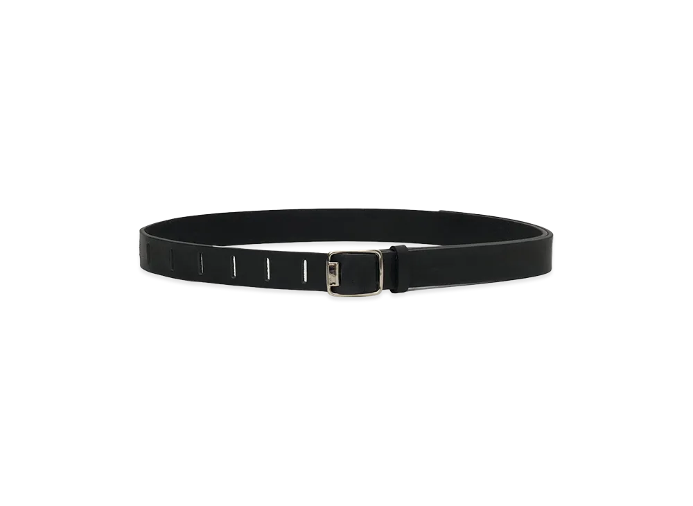 YOKE Wide Leather Belt "Black"