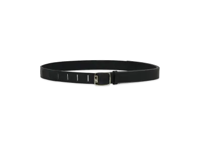 YOKE Wide Leather Belt "Black"