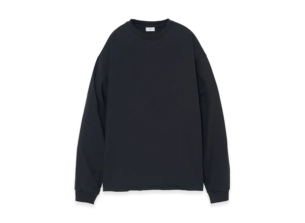 YOKE Suvin Suvin Cotton YOKE T-shirt Long Sleeves "Black"