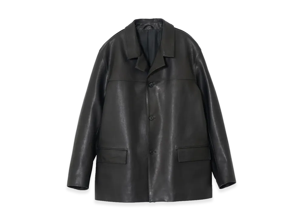 YOKE Calf Nappa Leather Jacket "Black"