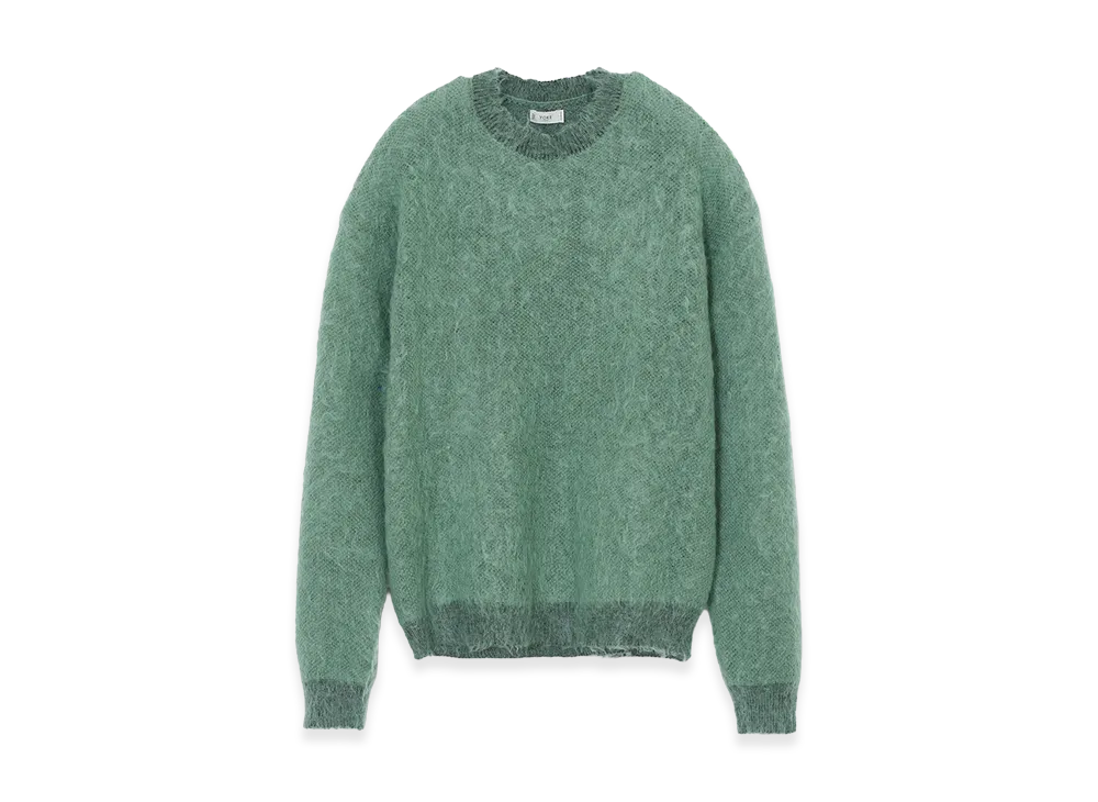 YOKE Exclusive Brushed Mohair Sweater "Green"
