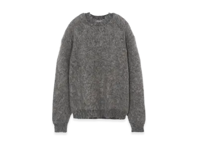 YOKE Exclusive Brushed Mohair Sweater "Grey"