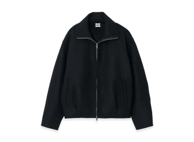 YOKE Wool Cashmere Balloon Silhouette Blouson "Black"