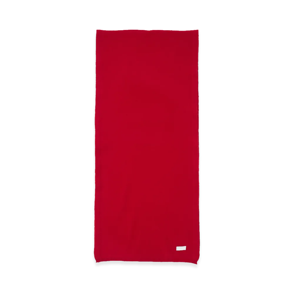 YOKE Cashmere Long Scarf "Red"