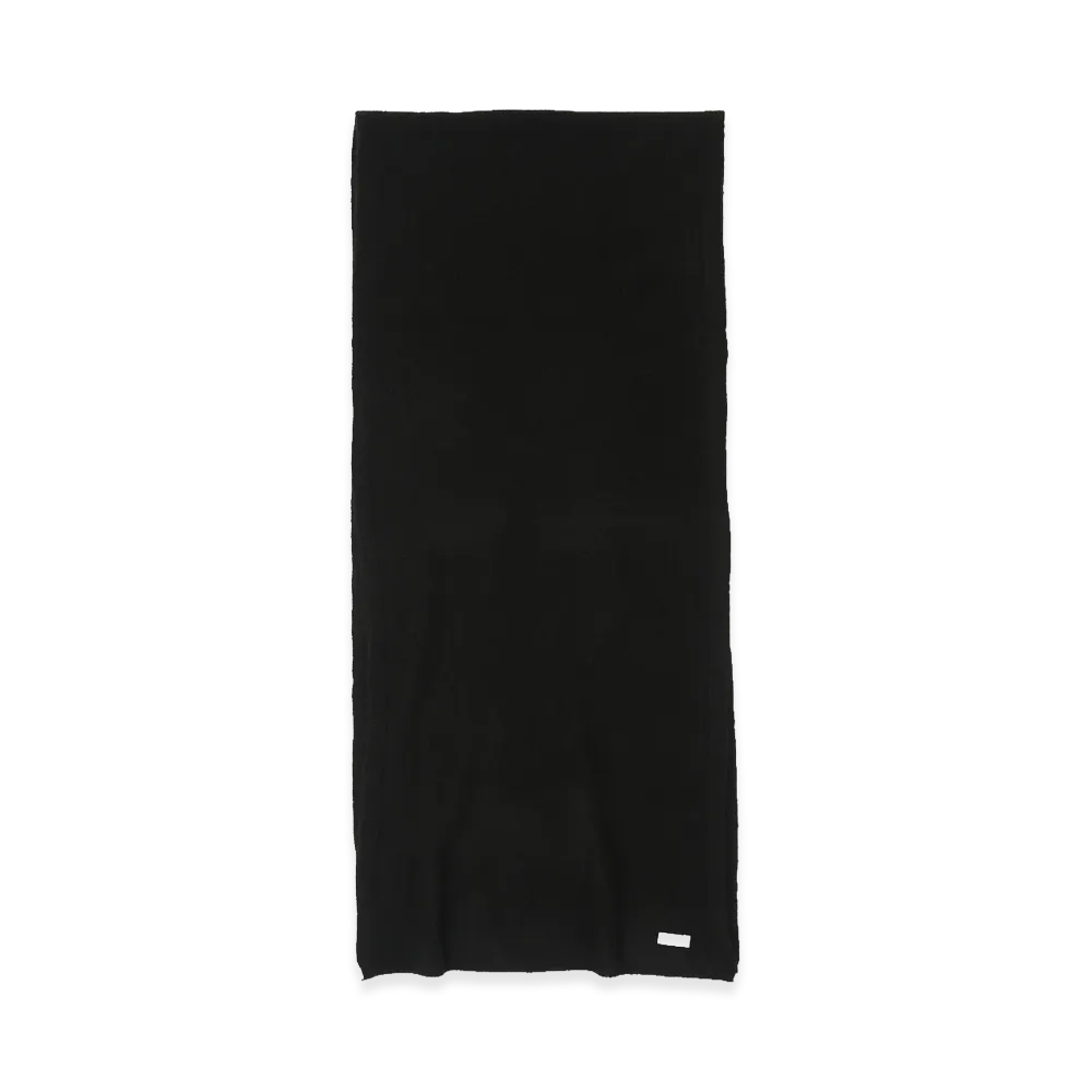 YOKE Cashmere Long Scarf "Black"