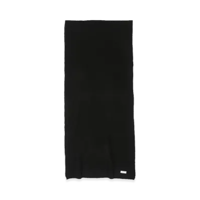 YOKE Cashmere Long Scarf "Black"