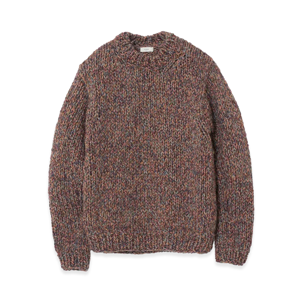 YOKE Women's 100Colors Hand-Knit Sweater "Mix"