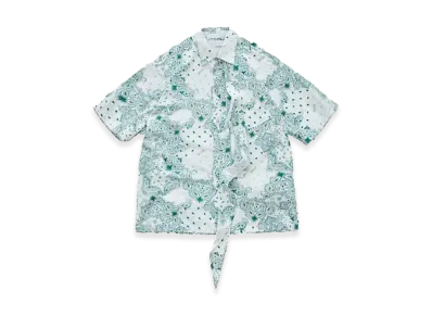 yoshiokubo S/S Paisley Scarf Shirt "White"