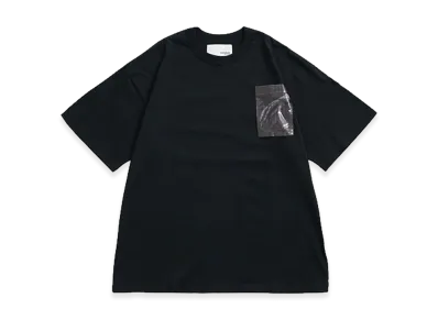 yoshiokubo Film Pkt Tee Check "Black"