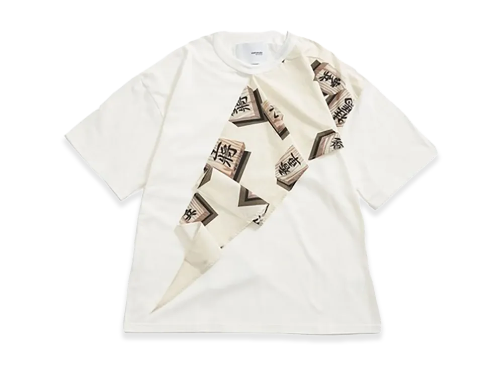 yoshiokubo Shogi Scarf S/S Tee "White"