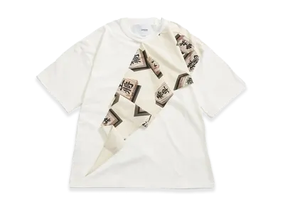 yoshiokubo Shogi Scarf S/S Tee "White"