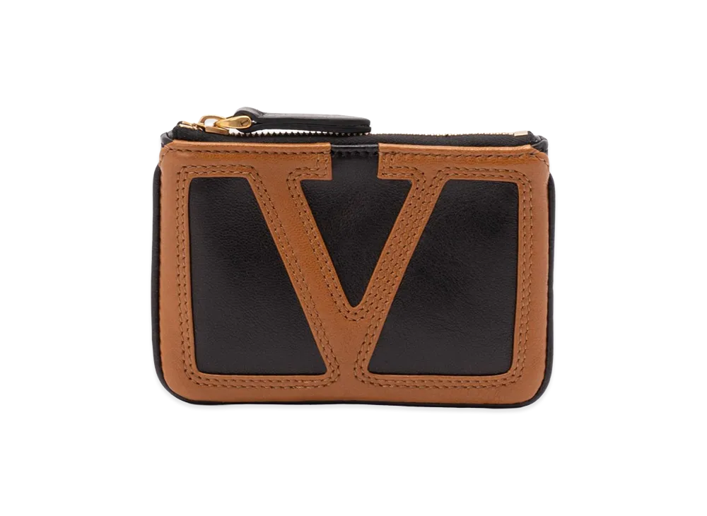 Valentino Key Case Viva Superstar Nappa Vintage/Nappa R./ "Black/Antique Gold"