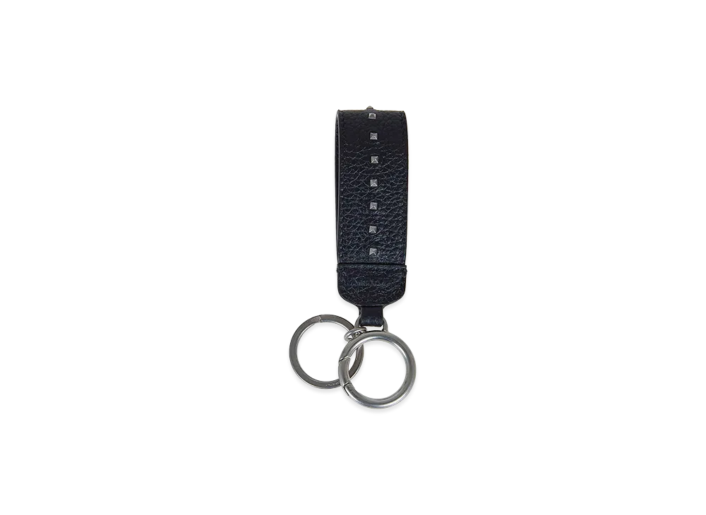 Valentino Key Ring Rockstud "Black"