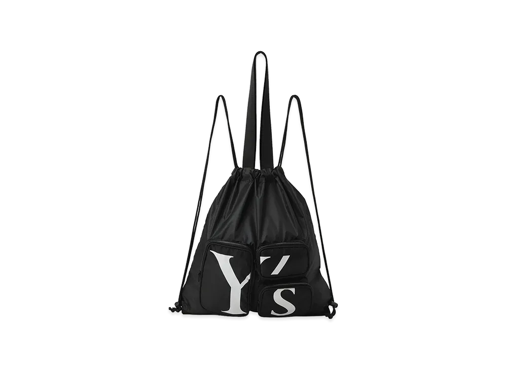 Y's Polyester Logo Knapsack "Black"