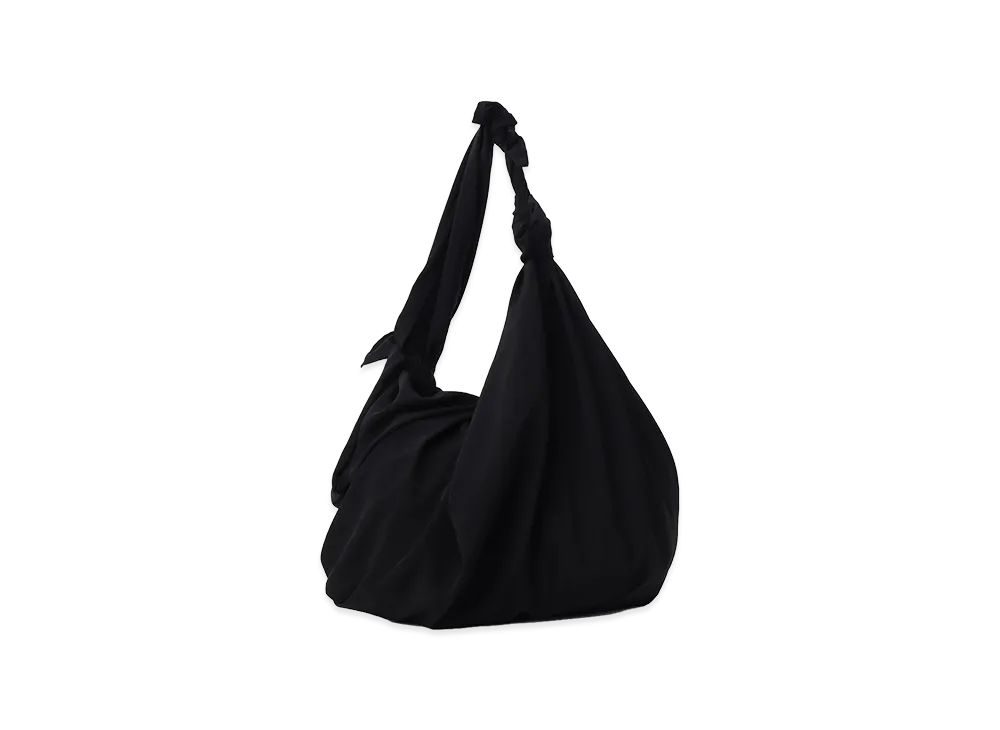 Y's TA/PE Crepe De Chine Furoshiki Bag "Black"