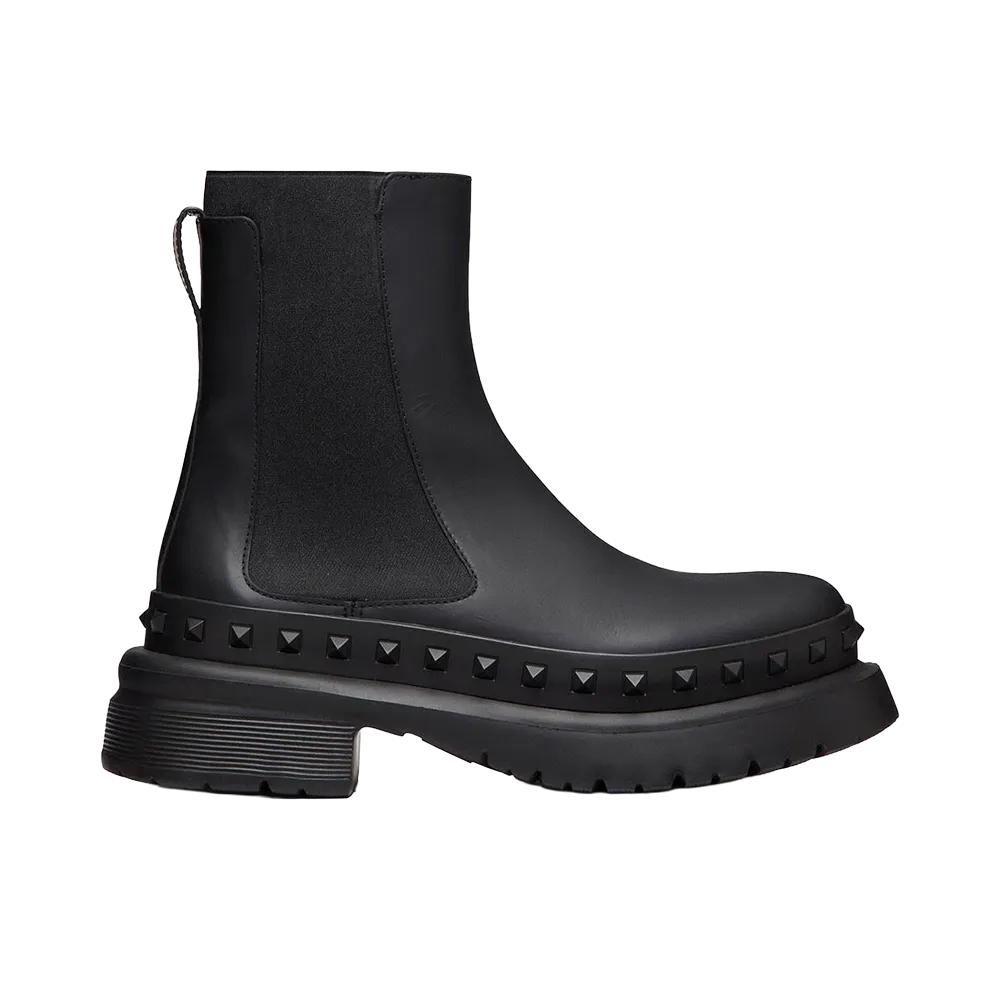 Valentino Garavani M-Way Rockstud Beatle Boots "Black"
