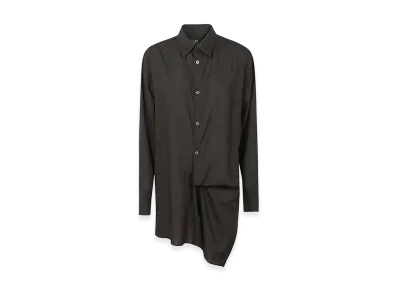 Yohji Yamamoto Women's Canvas Shirt "Black"