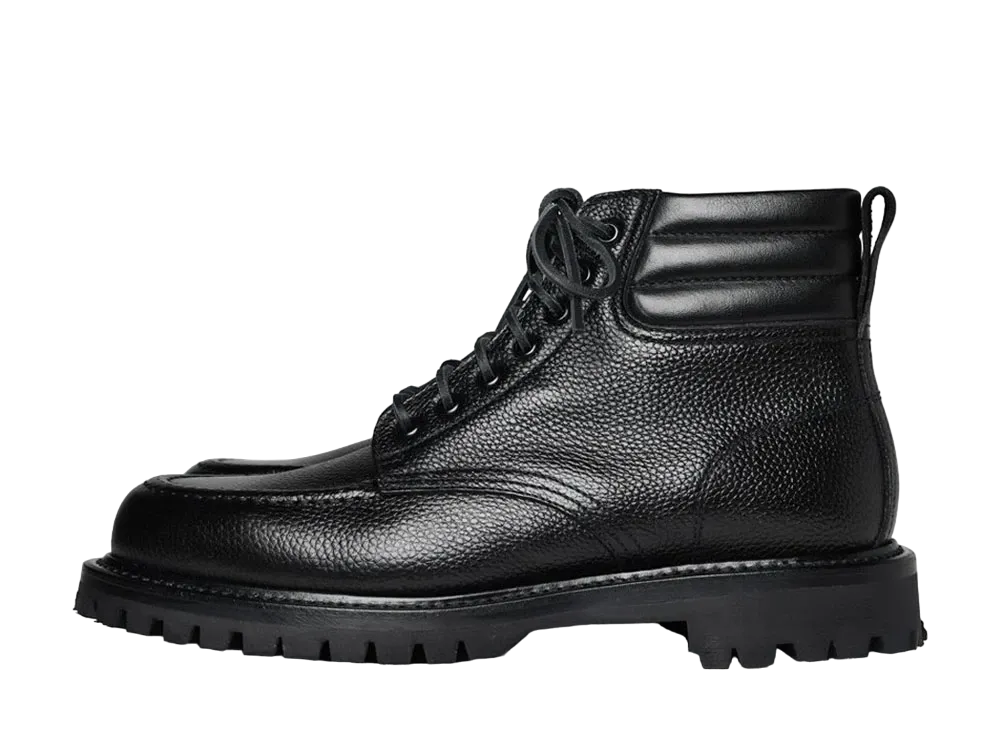 YUKETEN Salvia Boots Full Grain Palermo Leather "Pale Black"