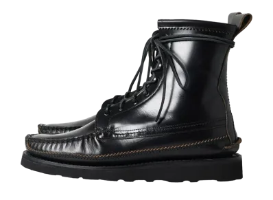 YUKETEN Maine Guide DB Boots Full Grain Truffle Leather "Truffle Black" E