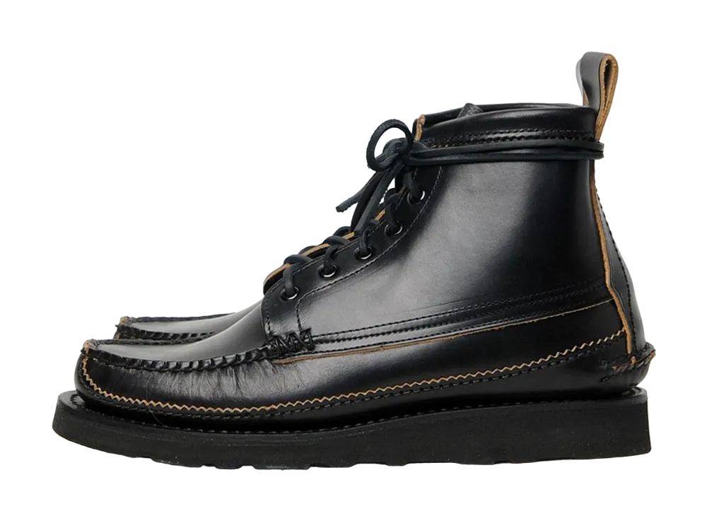YUKETEN Maine Guide 6 Eye DB Boots Horween’s Full-Grain Chromexcel Pull-Up Leather "Black" E