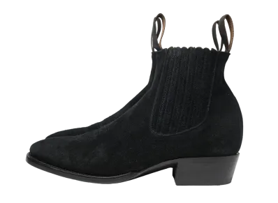 YUKETEN Pancho Suede Silky Cow Suede "Black" E