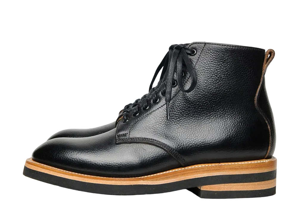 YUKETEN Eric Horween Scotch Grain Leather "Black" D
